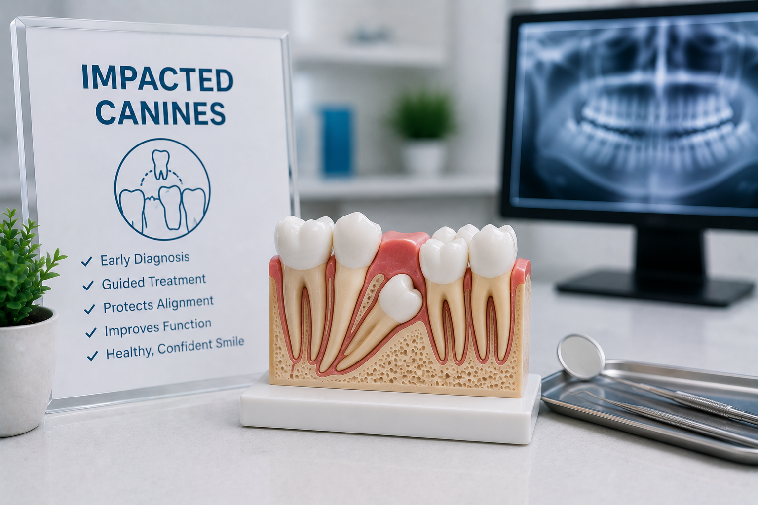 Impacted Canines Treatment at Olympia Dental