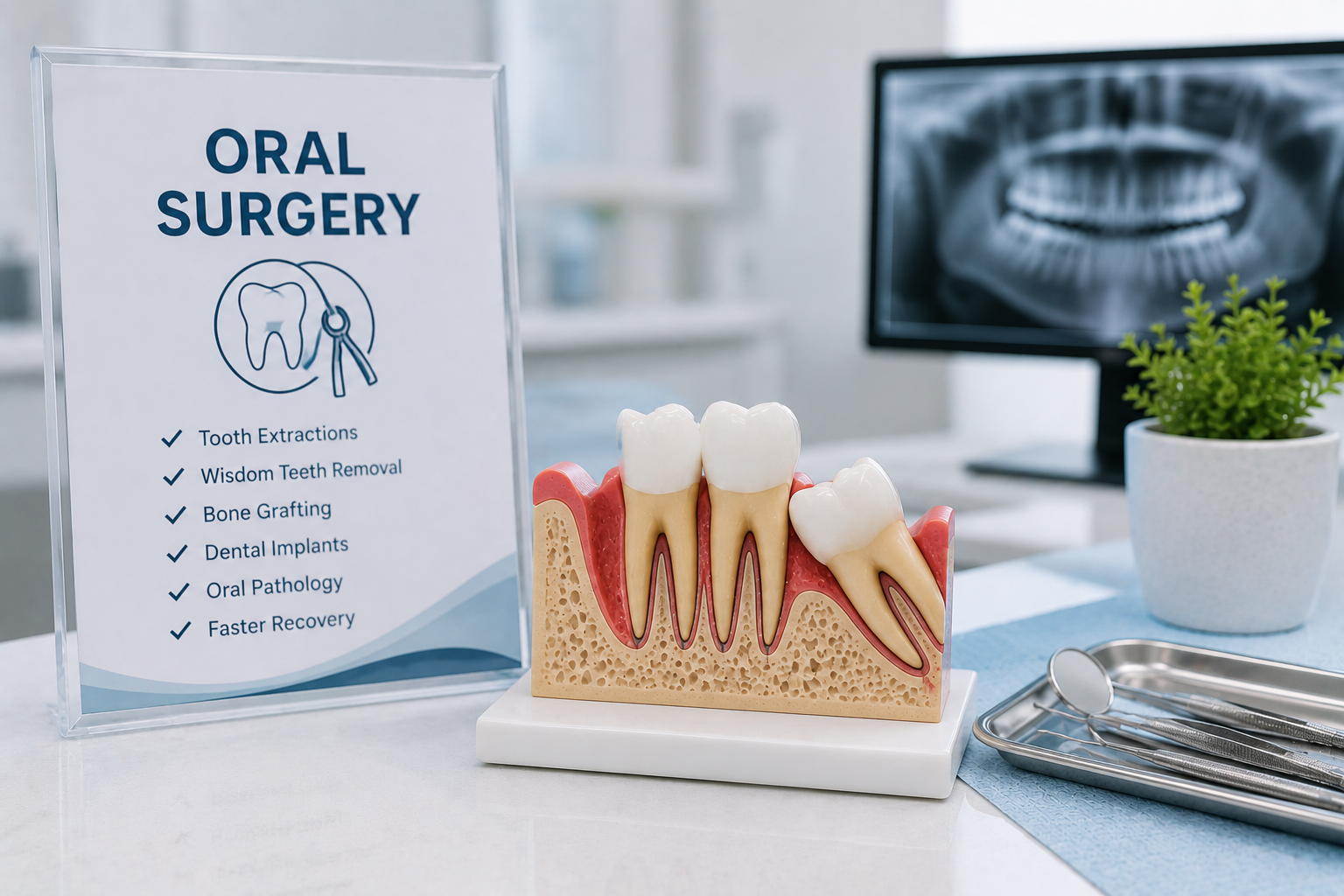Oral surgery treatment at Olympia Dental